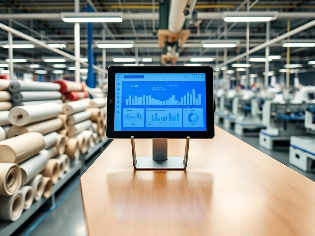 Mini-app de información en fábrica textil para industria